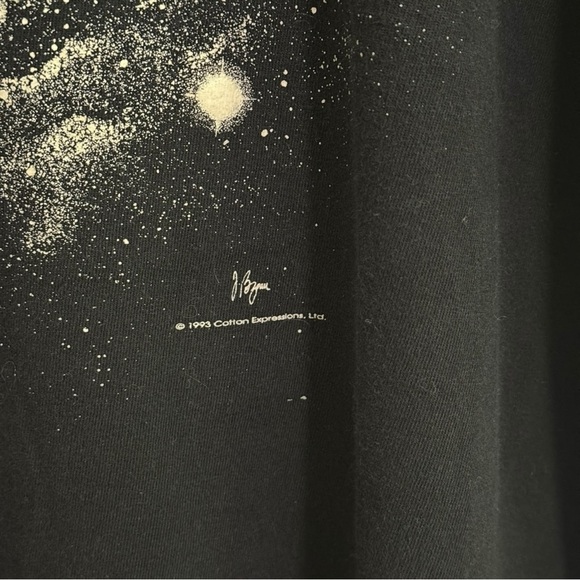 Original Vintage 1993 Albert Einstein Glow In The Dark Smithsonian 3XL Tee - Picture 3 of 5